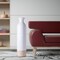 Uniquewise Cylinder Shaped Tall Spun Bamboo Floor Vase Glossy White Lacquer and Natural Bamboo Finish, Large QI003455WN.L - alternate 4